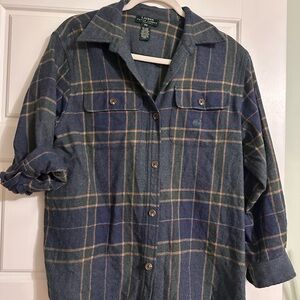 Ralph Lauren Women's Blue Plaid vintage wool